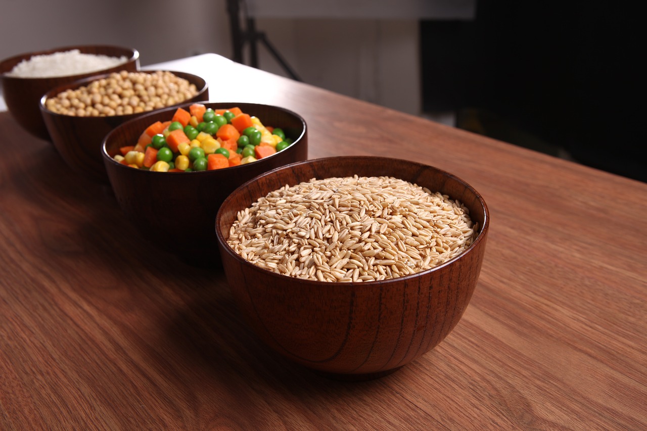 whole grains, catering ingredients, meter